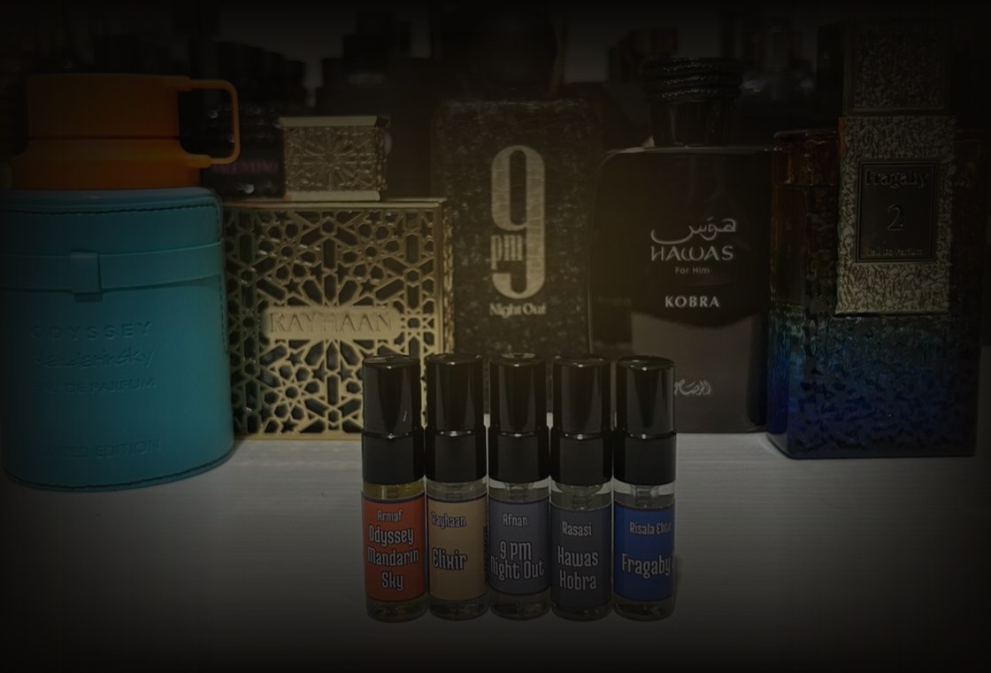 Colección de decants árabes de Decants Club